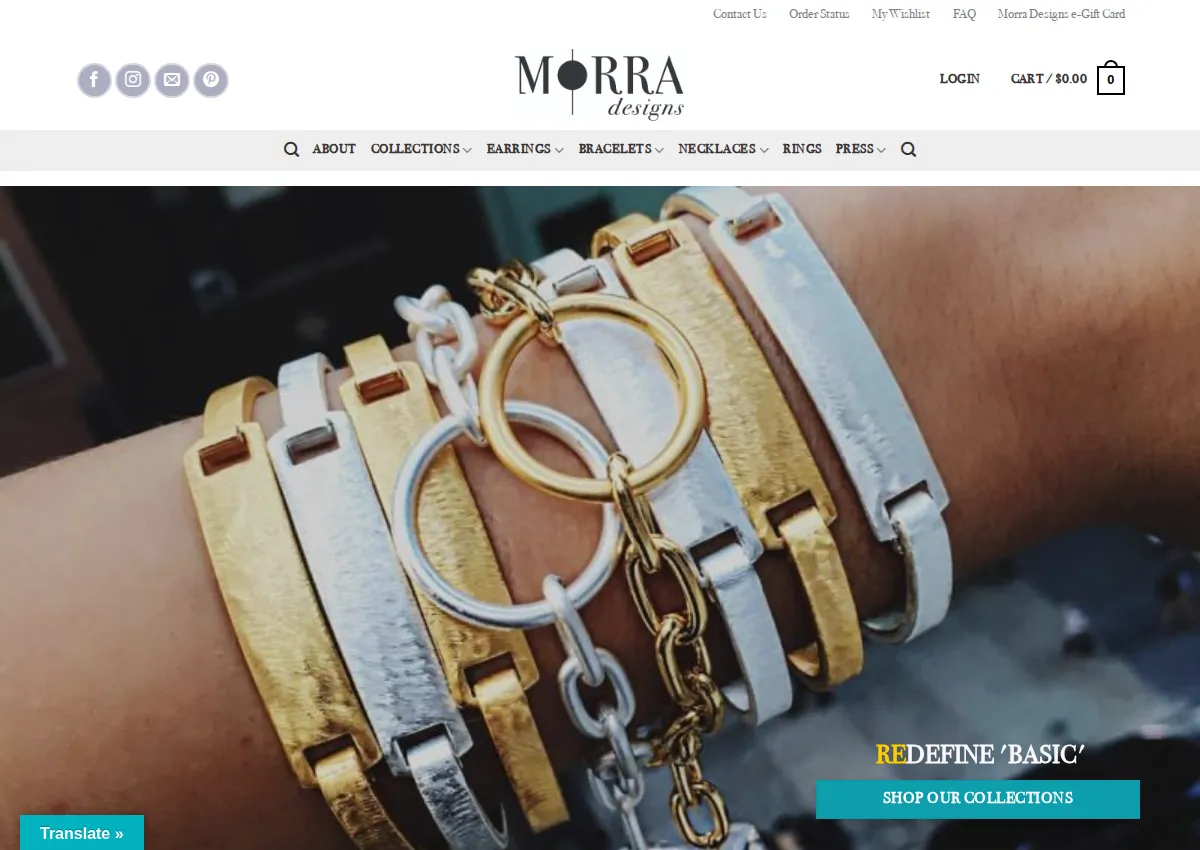 Store homepage