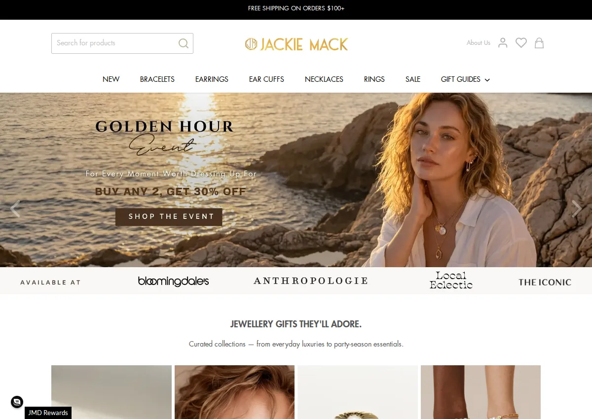 Store homepage