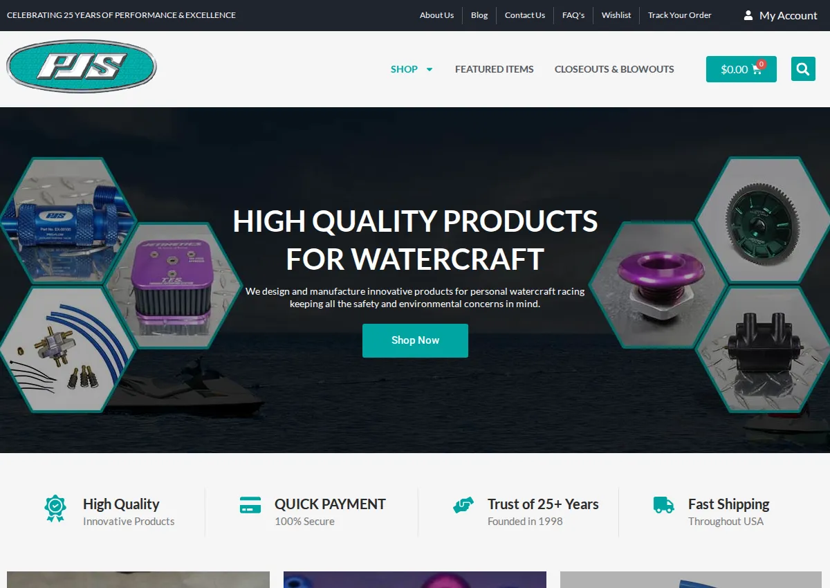Store homepage