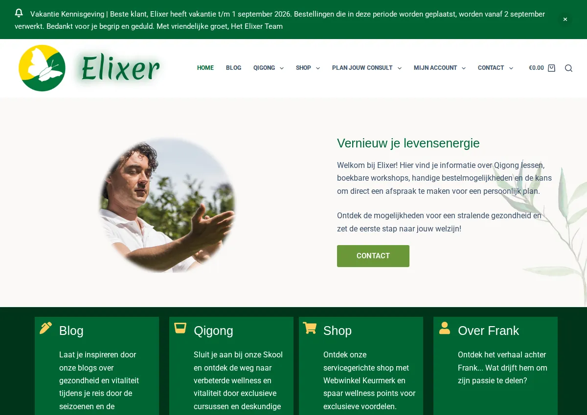 Store homepage
