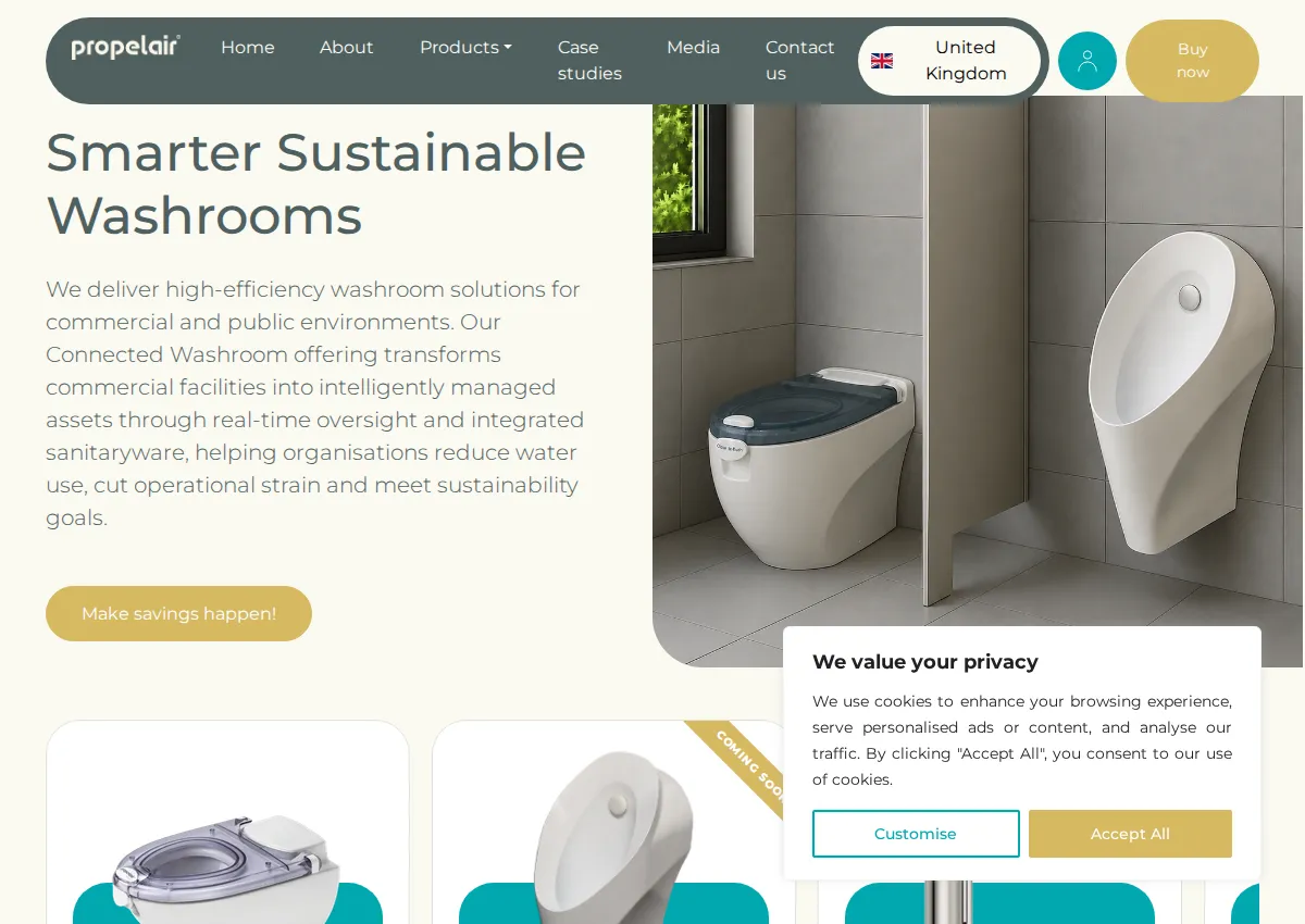 Store homepage