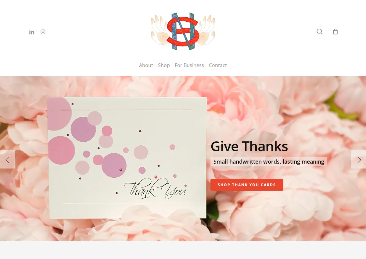 Store homepage