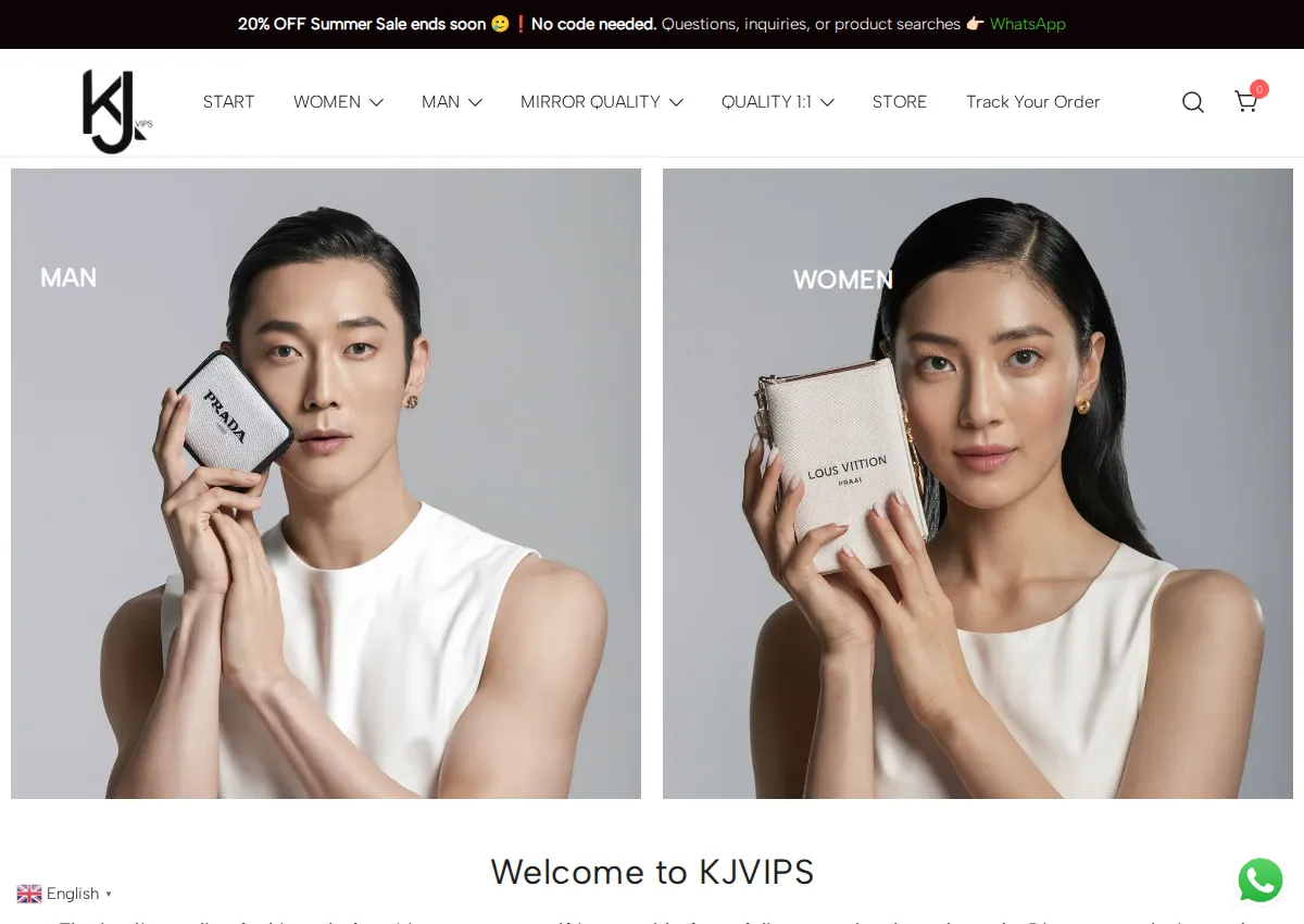 Store homepage