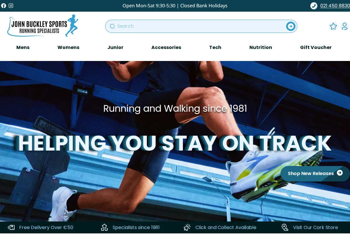Store homepage