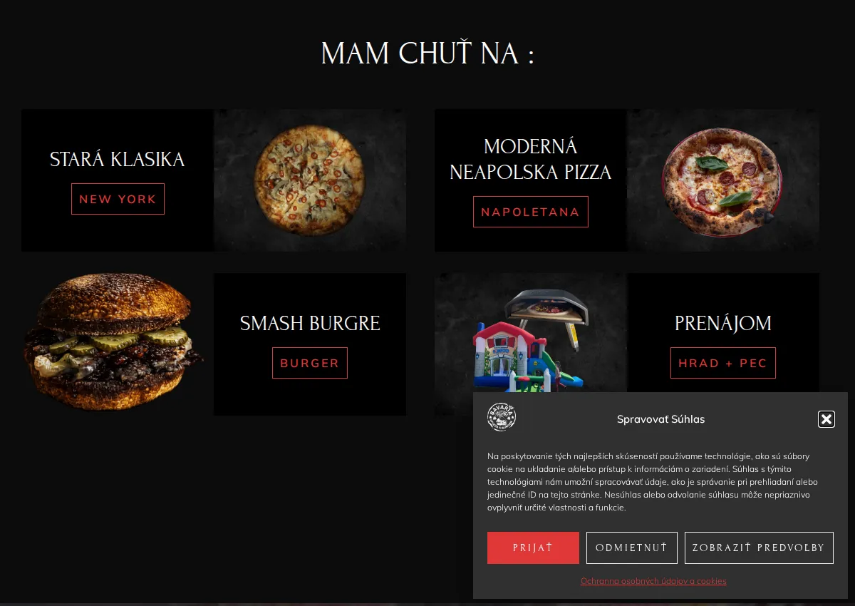 Store homepage