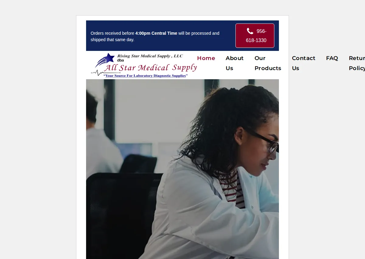 Store homepage
