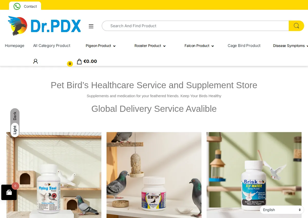 Store homepage