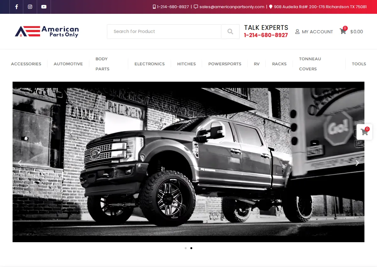 Store homepage