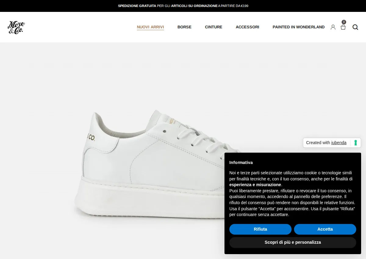 Store homepage