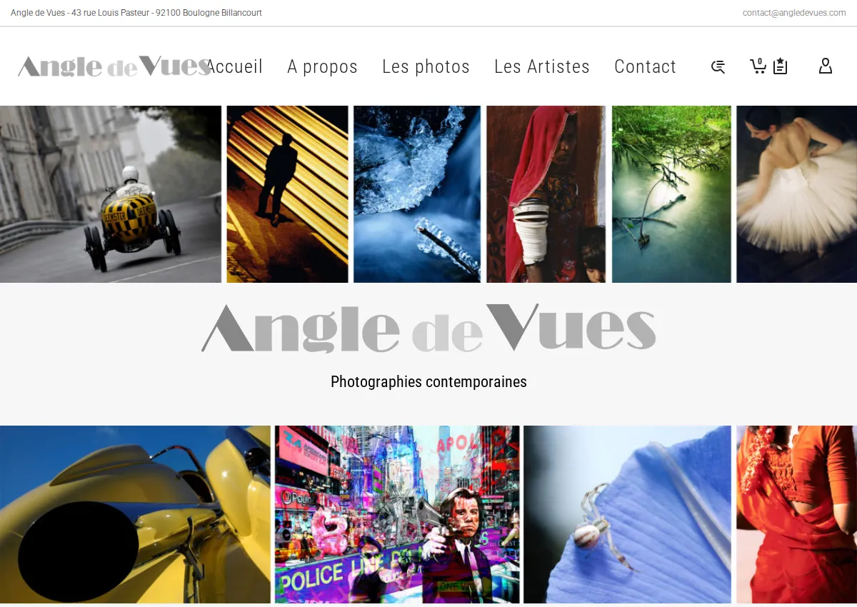 Store homepage