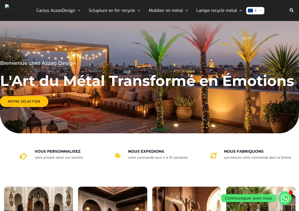 Store homepage
