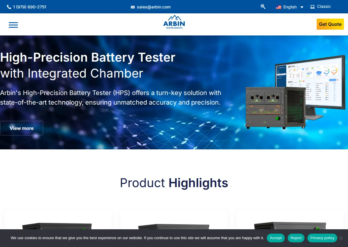Store homepage