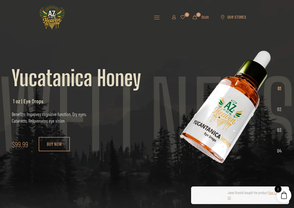Store homepage