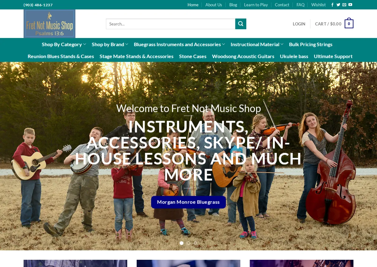 Store homepage