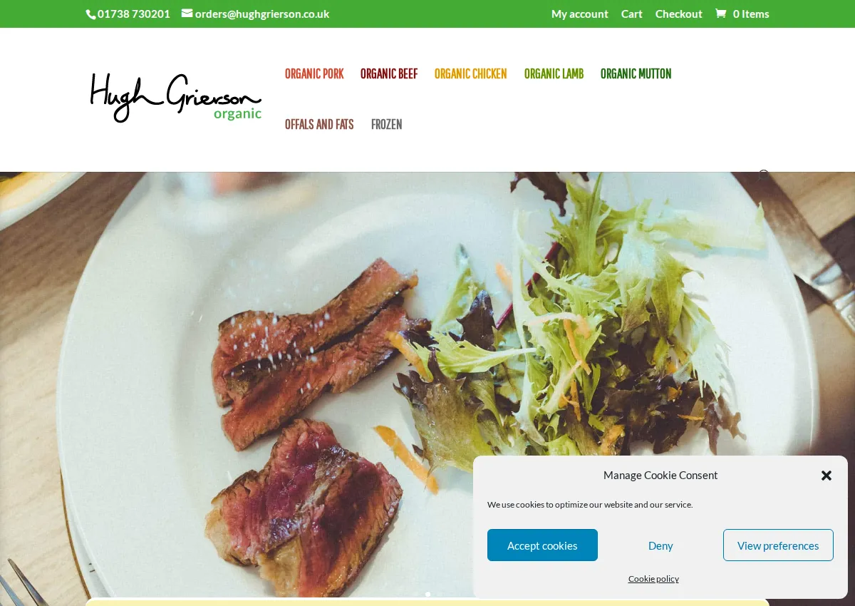 Store homepage