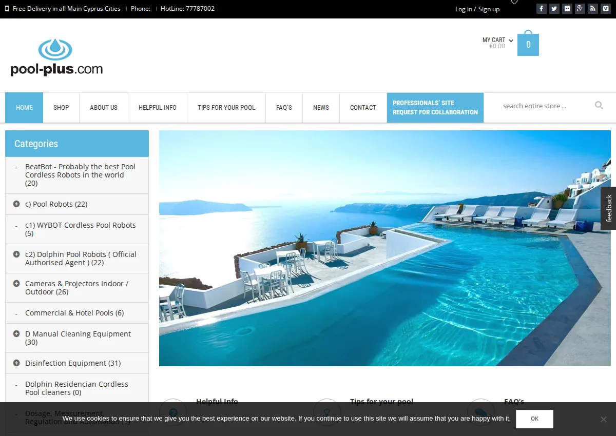 Store homepage