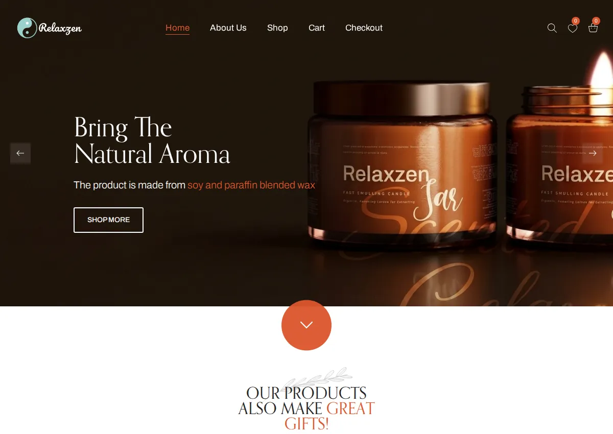 Store homepage