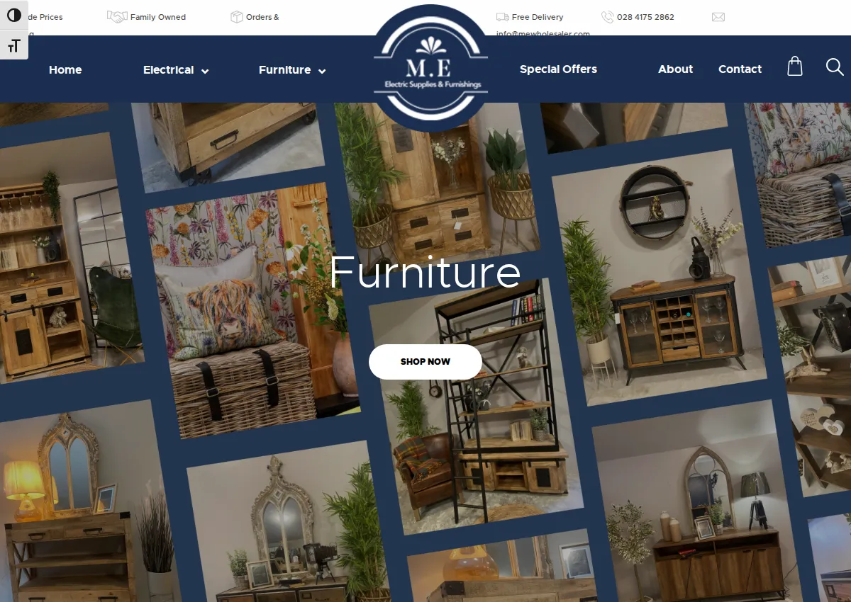 Store homepage