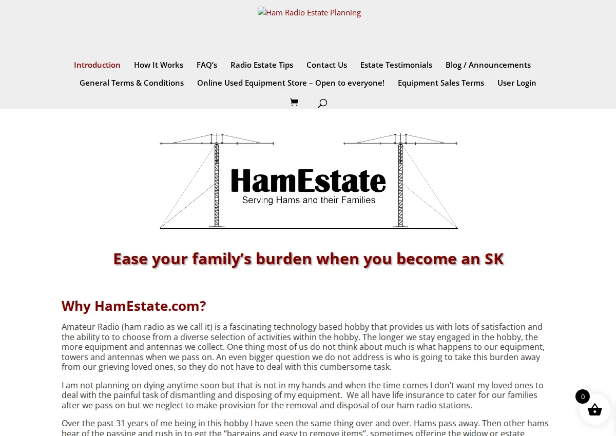 Store homepage