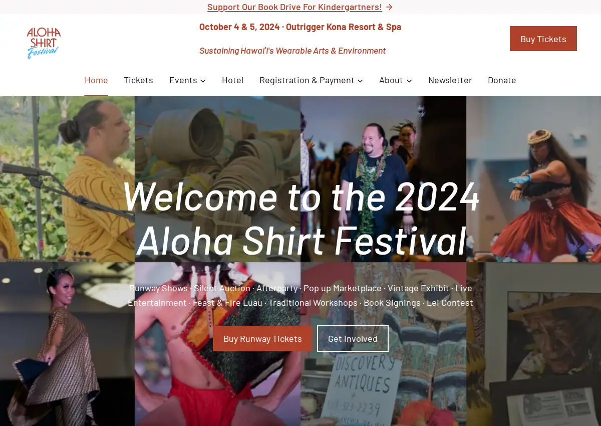 Store homepage