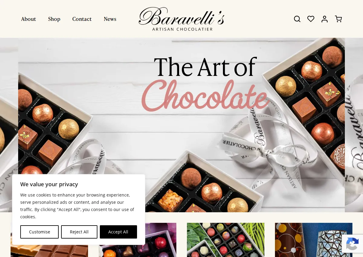Store homepage