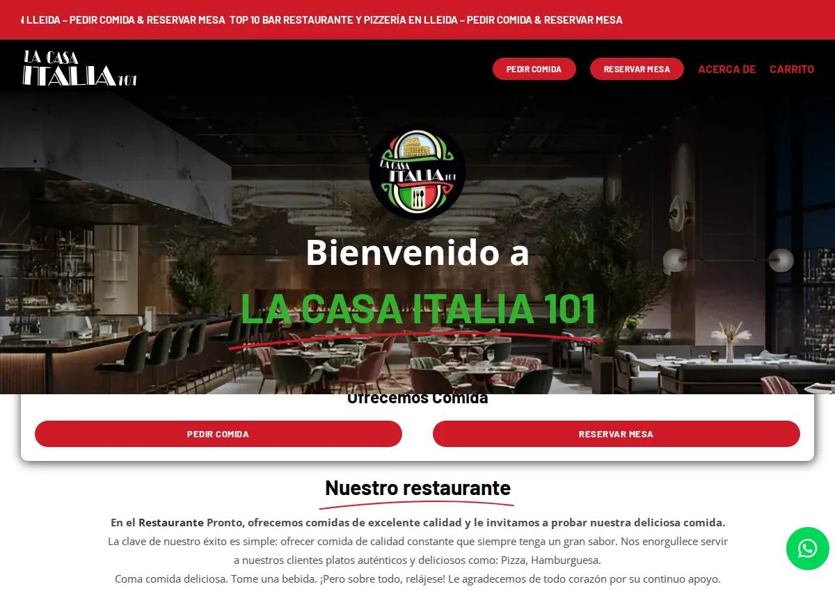 Store homepage