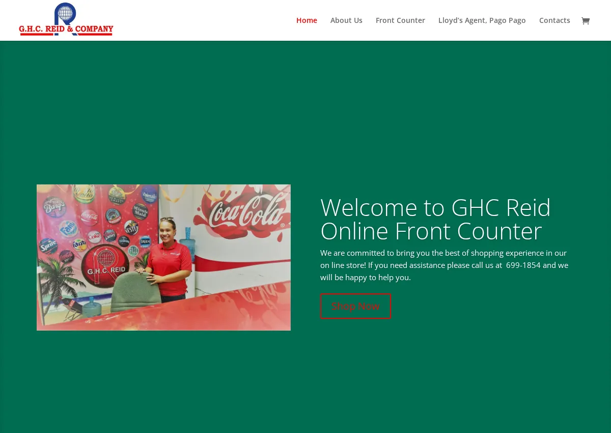 Store homepage