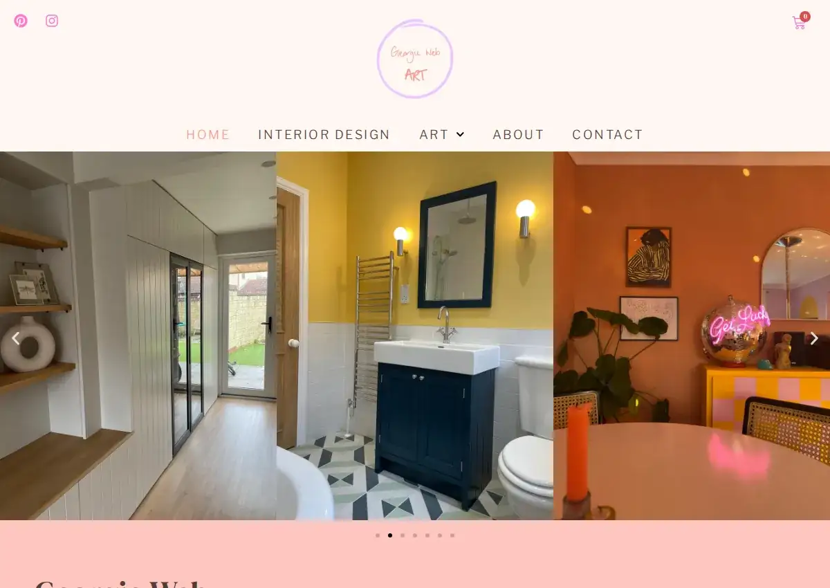 Store homepage