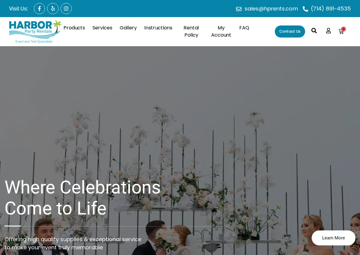 Store homepage