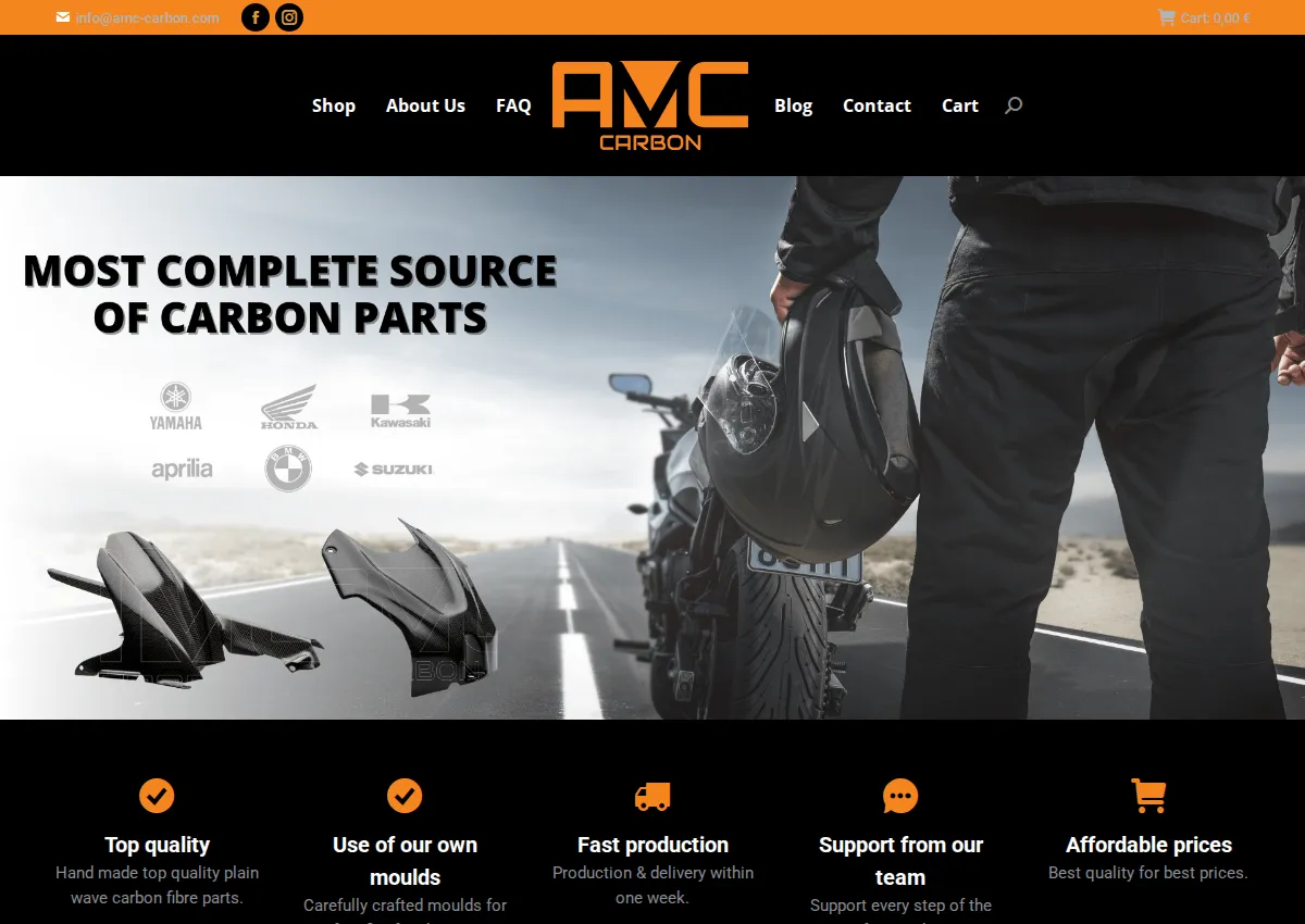 Store homepage