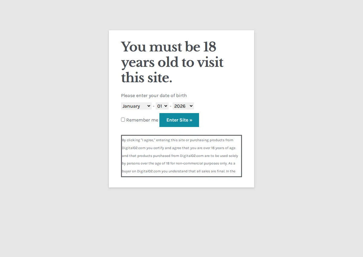 Store homepage