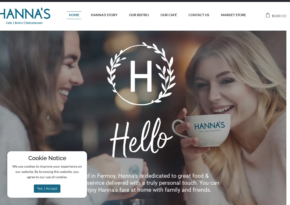 Store homepage