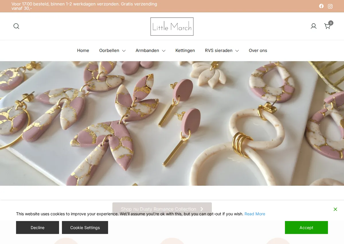 Store homepage