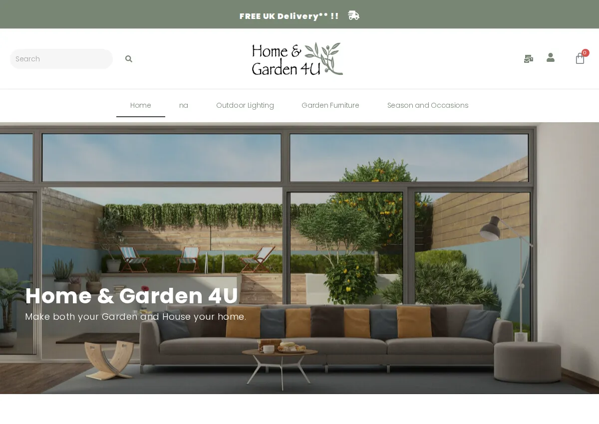 Store homepage