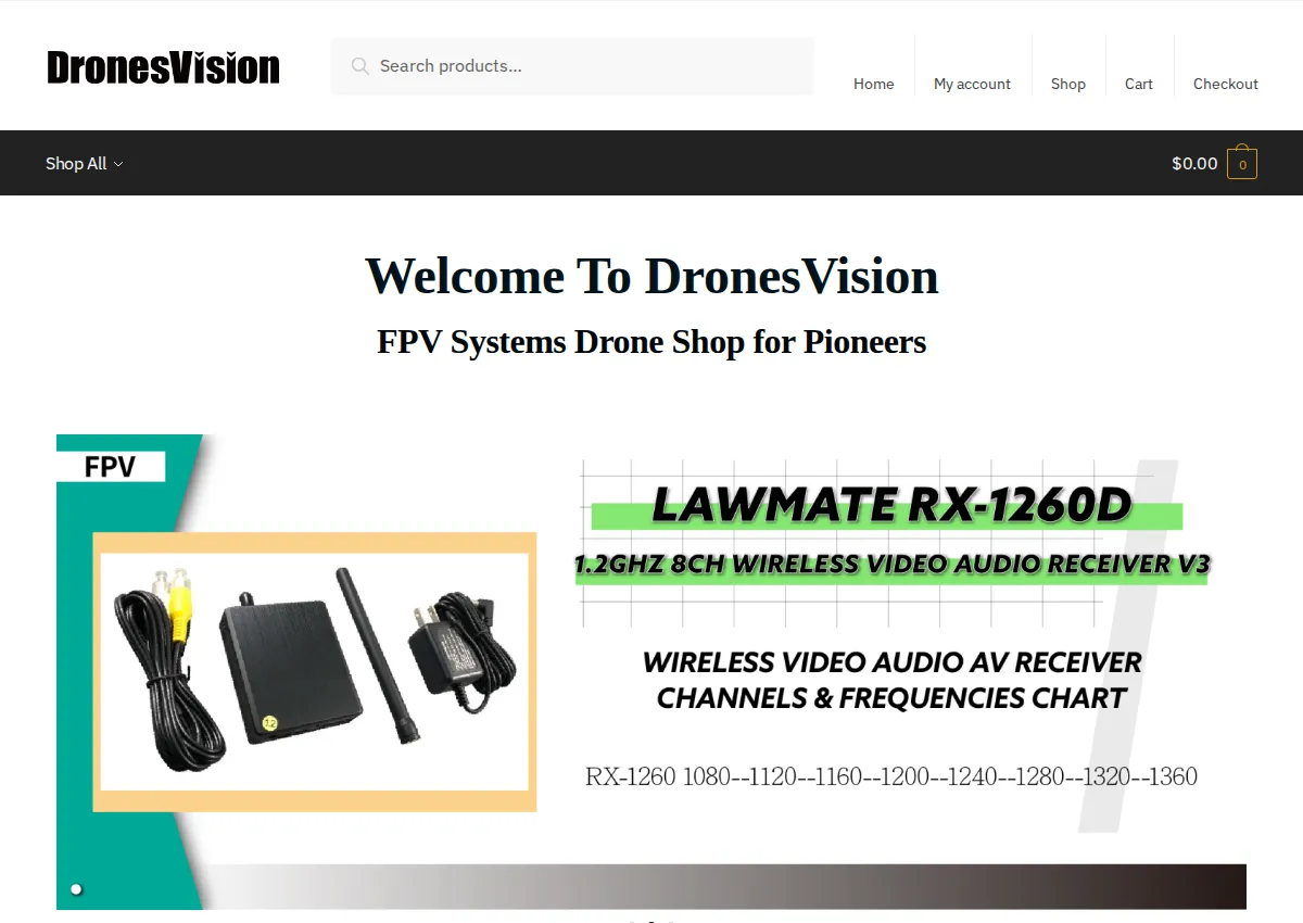 Store homepage