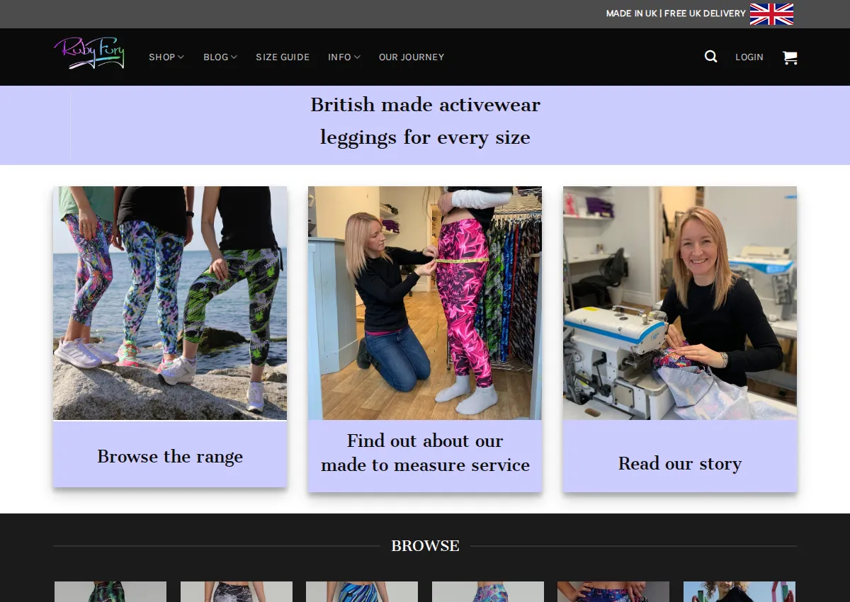 Store homepage