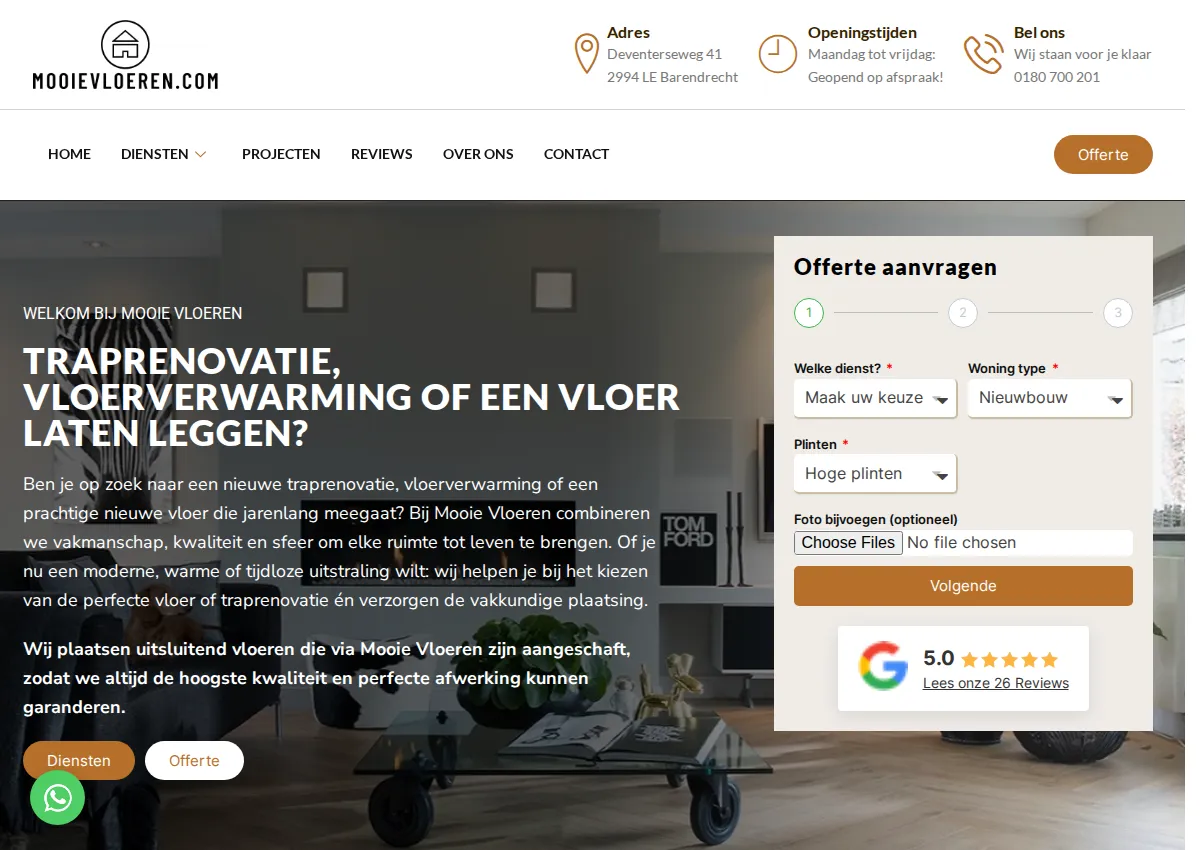 Store homepage