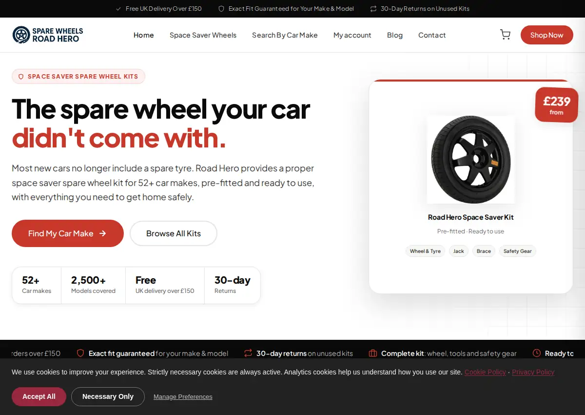 Store homepage