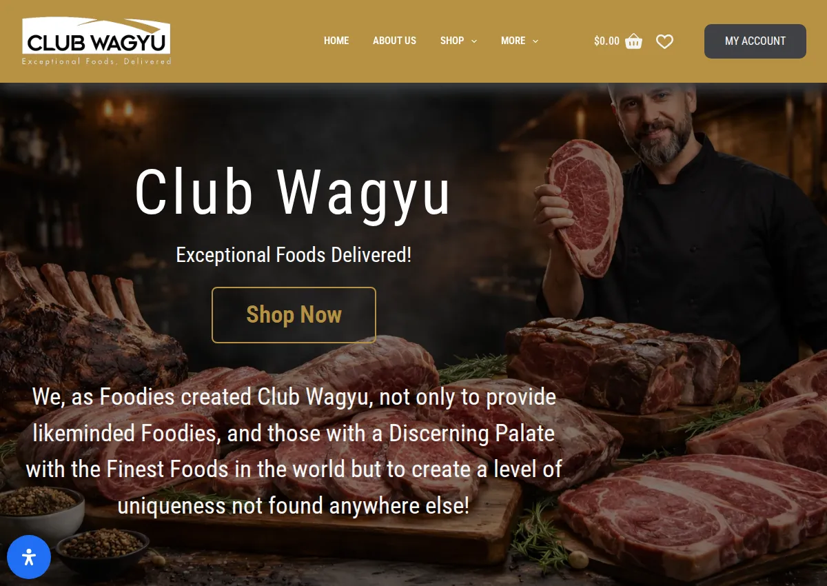 Store homepage