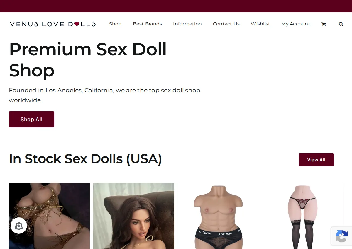 Store homepage