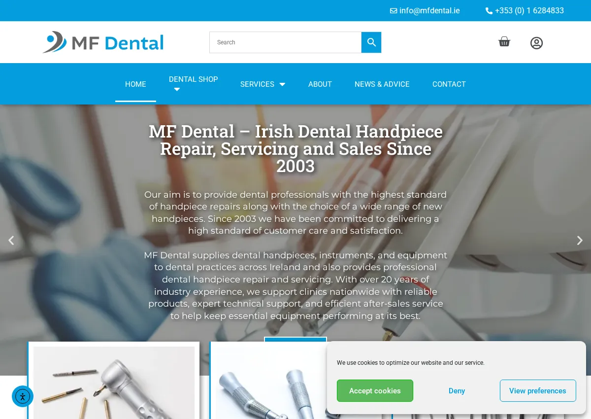 Store homepage