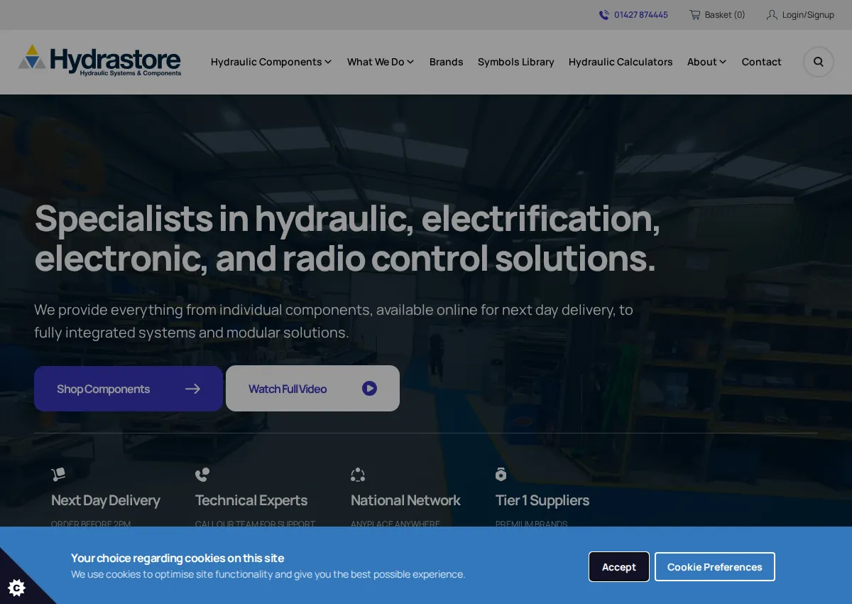 Store homepage