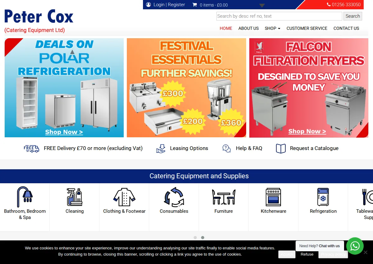 Store homepage