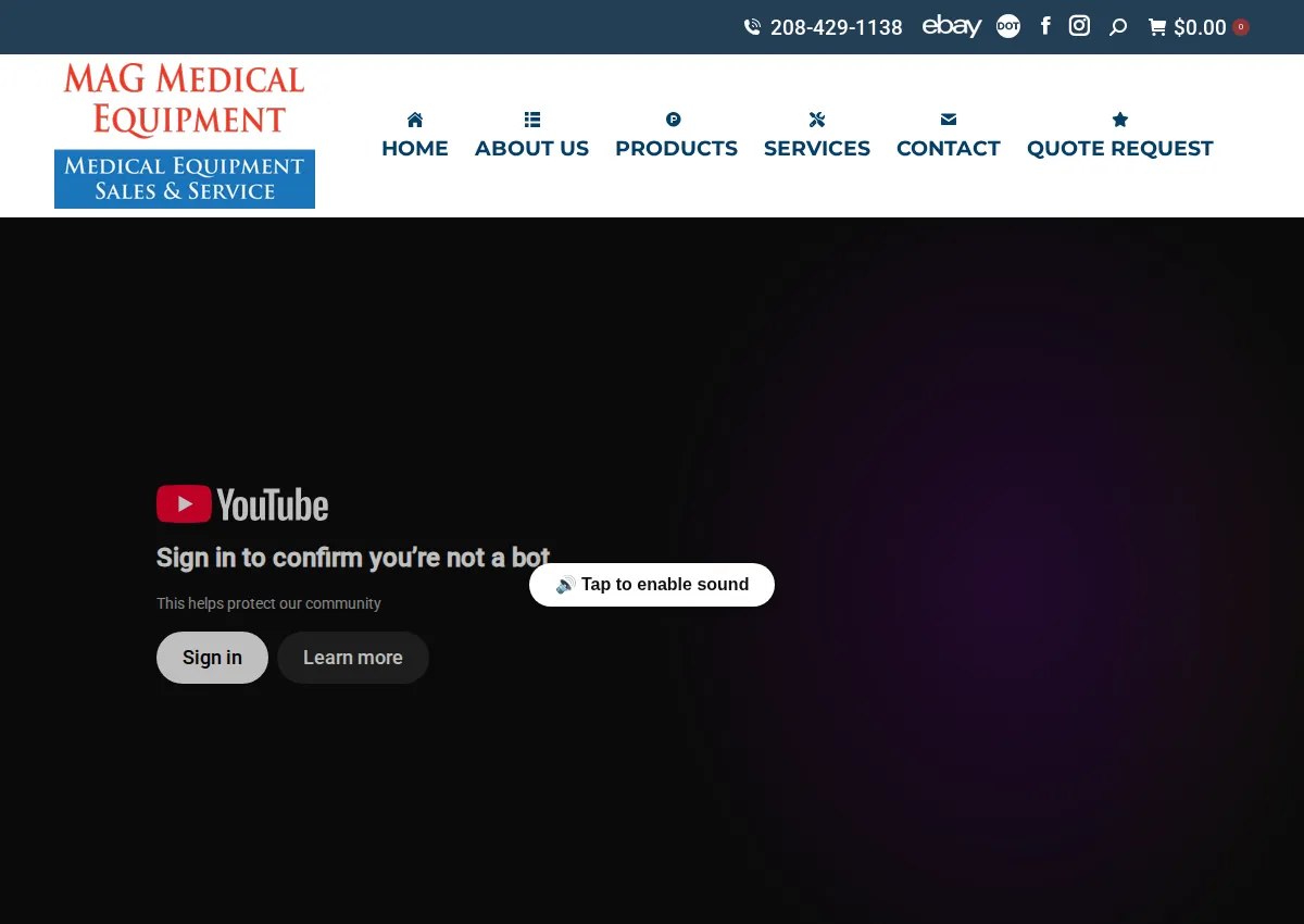 Store homepage