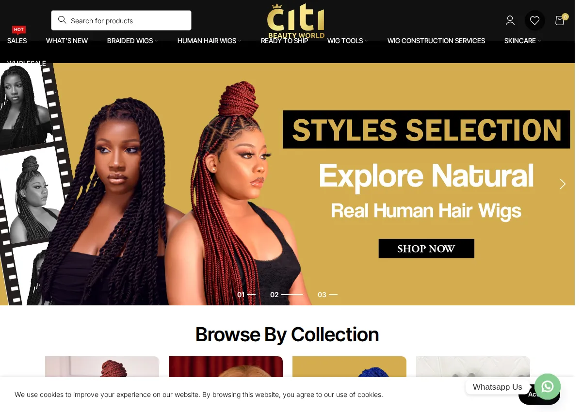 Store homepage