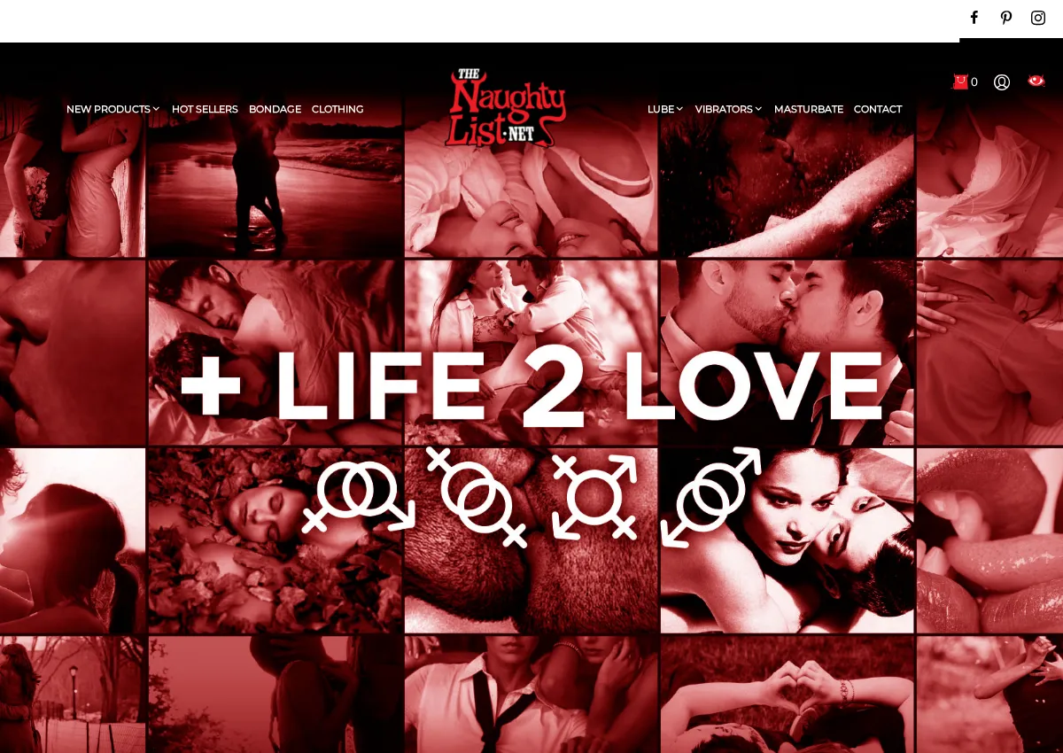 Store homepage