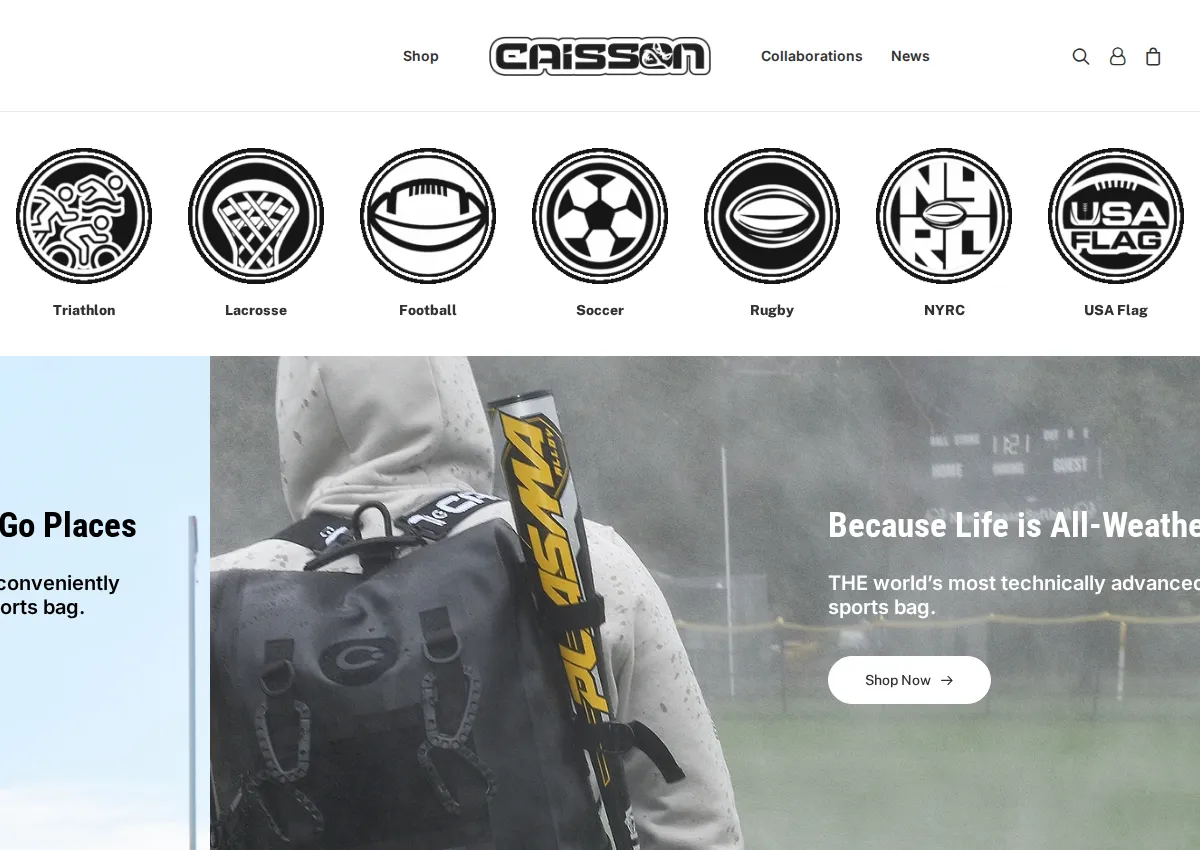 Store homepage
