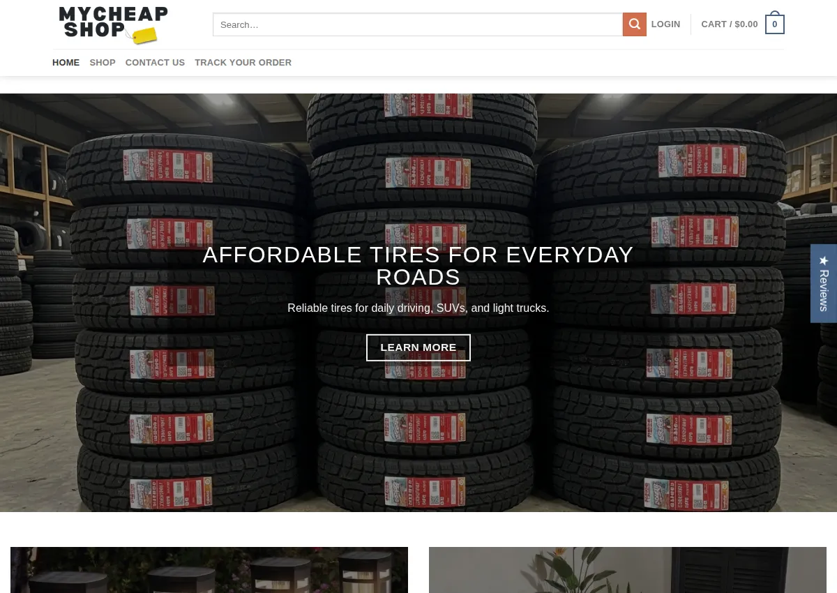 Store homepage