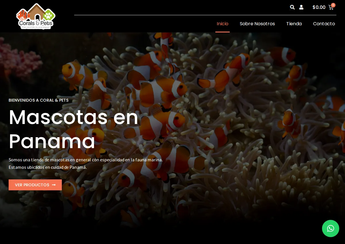 Store homepage