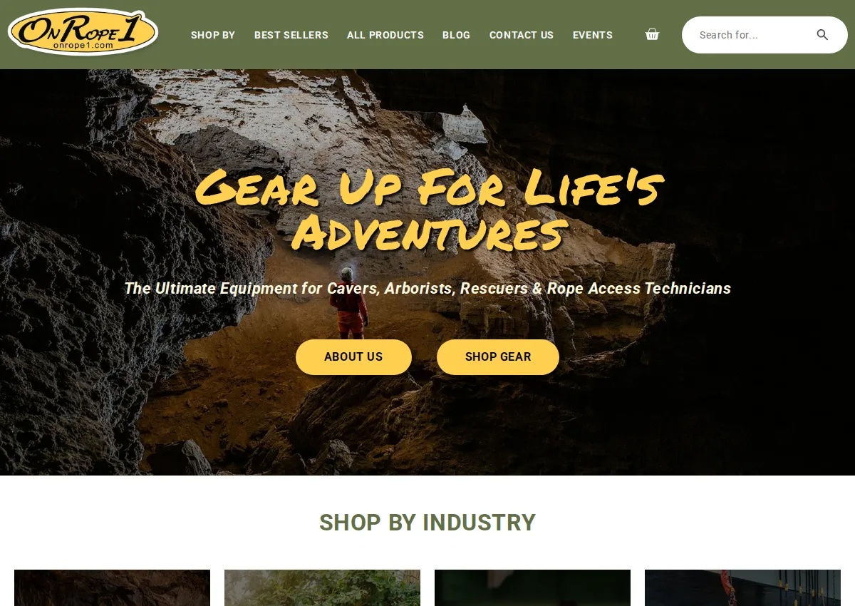 Store homepage